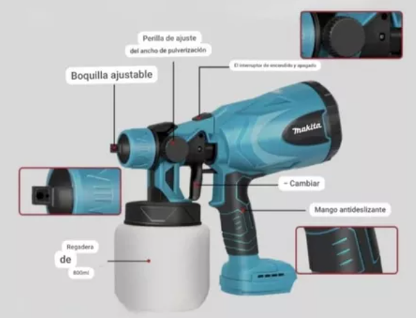 Miniatura 1 de Pistola De Pintura Inalambrica 2 Bateria
